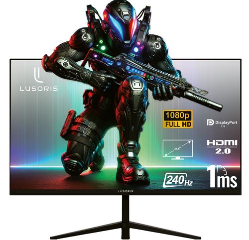 LUSORIS Écran Gaming G24IF240 24.5', Fast IPS, Full HD