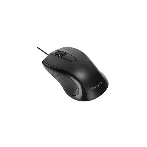 Targus Full-Size - Souris - antimicrobien - optique - filaire - USB - noir
