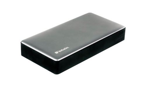 Verbatim - Banque d'alimentation - 20000 mAh - QC 3.0 - 2 connecteurs de sortie (USB) - argent, métal