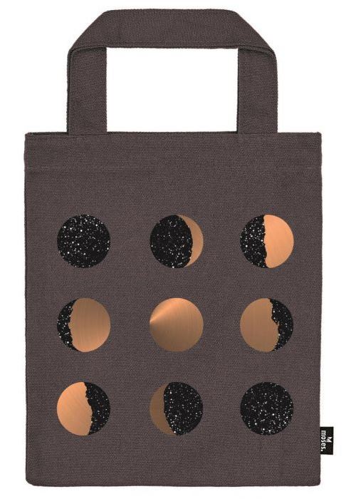 Moses sac à dos phases de lune 20 x 24 cm coton brun