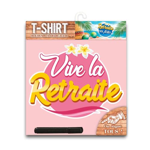 tee shirt retraite femme - Coloris : BlancCD4697