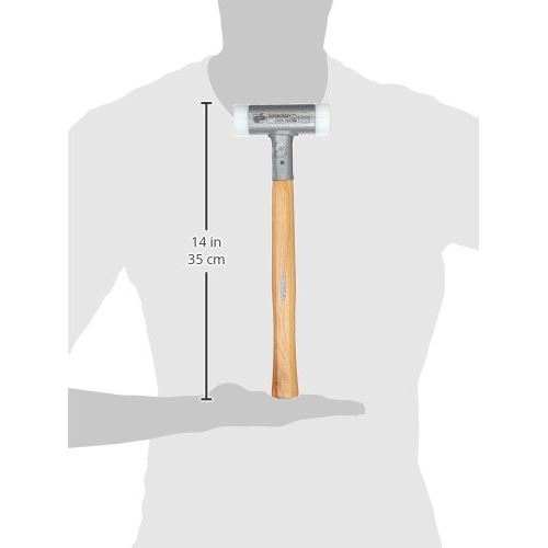 Maillet Plastique Maillet BGS 9176 Tête Interchangeable - 5 Matières Manche Hickory 305mm Outil Choc Non Marquant