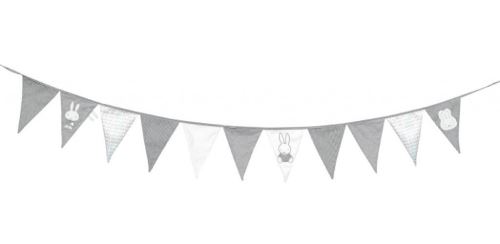 nijntje ligne drapeau - ABCsérie textile 240 cm gris/blanc/bleu