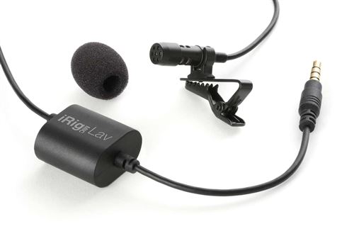 IK Multimedia - 'iRig Mic Lav' (Single) Clip-On Microphone For Mobile
