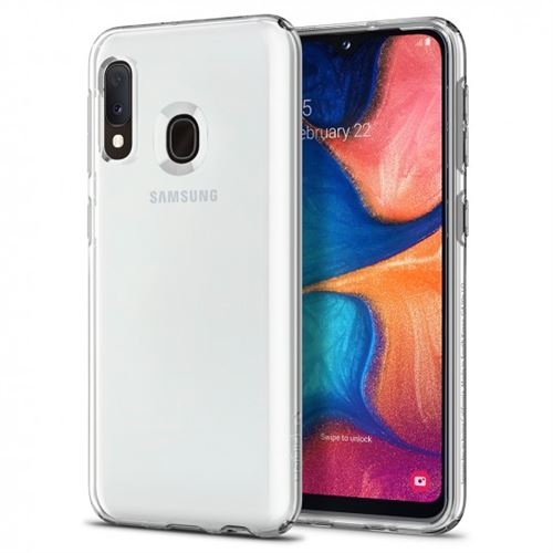 Coque Spigen liquid crystal transparent pour Samsung A20E