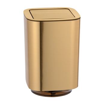Wenko - Poubelle à couvercle oscillant design Auron - 5,5 L - Doré - Auron - 1