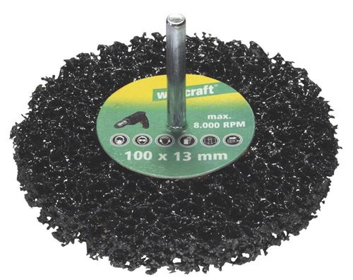 Wolfcraft 1674000 Disque De Nettoyage Universel Queue 6 Mm 100 X 13 Mm