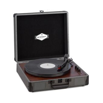72 Sur Platine Vinyle Auna Billy Bob Retro 3 Vitesses Enceintes Stereo Bluetooth Integrees Noir Platine Vinyle Achat Prix Fnac