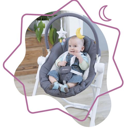 Badabulle Transat En Hauteur Compact Up Moonlight Balancelles Achat Prix Fnac