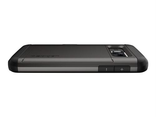 Spigen Slim Armor CS - Achterzijde behuizing voor mobiele telefoon - polycarbonaat, thermoplastic polyurethaan (TPU) - staalgrijs - voor Samsung Galaxy S7