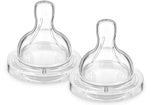 Philips Avent SCF634/27 tétines Classic+ 6m+, débit rapide (2 pièces)