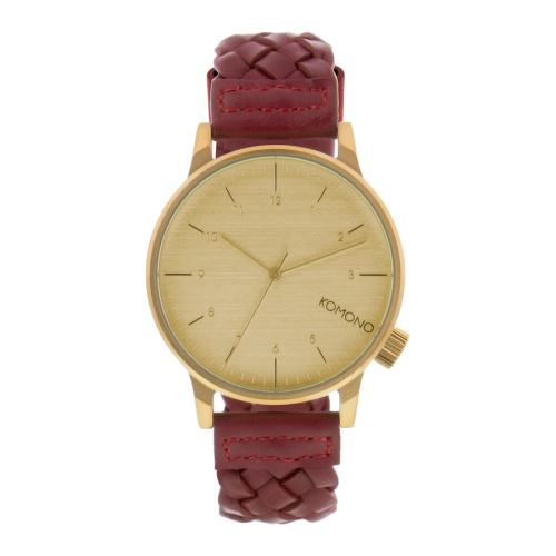 Komono Winston Woven Rouge montre KOM-W2030