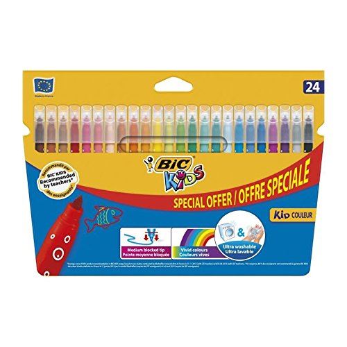 Bic Multicolore Etui De 24 Feutres De Coloriage Kid Couleur