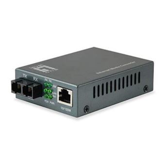 LevelOne FVT-1101 - Convertisseur de média à fibre optique - 100Mb LAN - 10Base-T, 100Base-FX, 100Base-TX - RJ-45 / SC multi-mode - jusqu'à 2 km - 1310 nm - 1