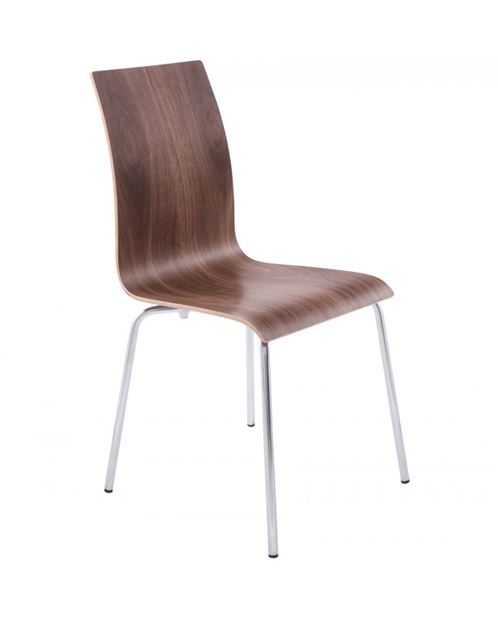 chaise design (non empilable) CLASSIC WALNUT 41x48x88 cm