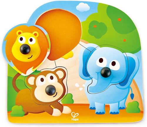 Hape grand nez-puzzle jungle 3 pièces