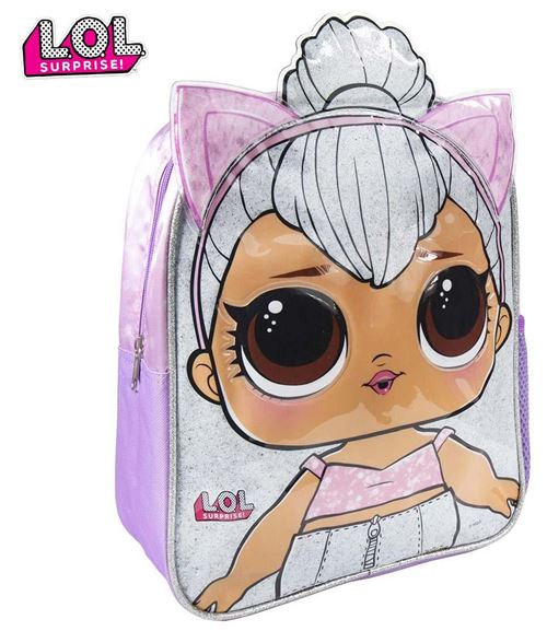 LOL Surprise Sac à dos Cartable vernis glitter 32x25