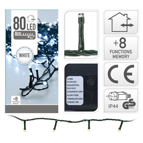 Blanc Guirlande Led Foid 8M - Image 1