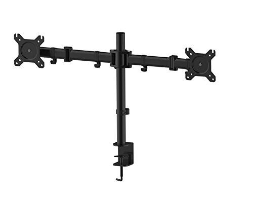 HFTEK® HF29DB Dual Double Support de Bureau pour 2 écran Support de Table pour moniteurdesk Mount Bracket (HF29DB)
