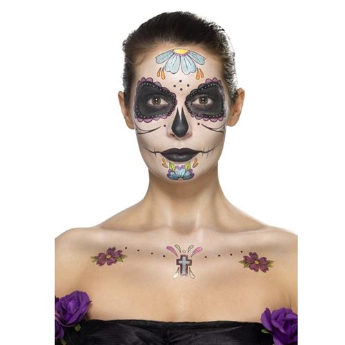 kit make-up jour des morts multicolore