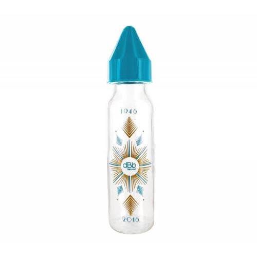 Biberon verre 240 ml ed. limité 70 ans bleu - dbb remond