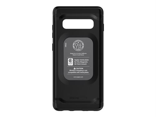 Spigen Thin Fit Series Classic - Achterzijde behuizing voor mobiele telefoon - polycarbonaat - zwart - voor Samsung Galaxy S10+