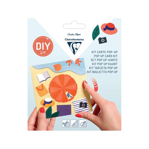 Loisirs Créatifs - Kit Carte de Voeux pliable DIY - Vacances