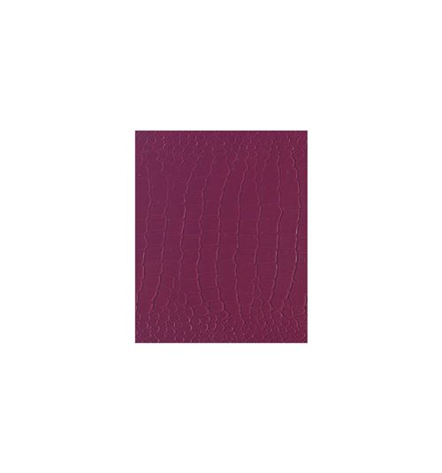 Sous nappe imprimé au mètre largeur 140 cm CROCO prune