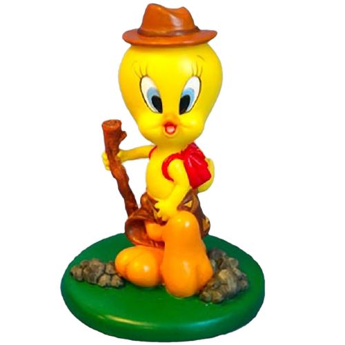 Petite figurine en résine Titi randonné