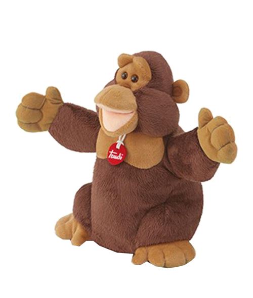 Trudi marionnette à main Gorilla 35 cm marron