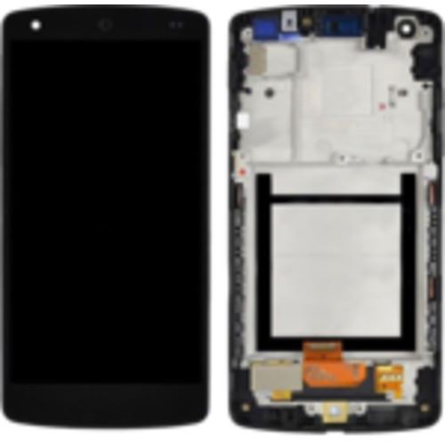 Ecran tactile + LCD noir montés sur châssis métallique de remplacement pour LG Nexus 5 (D820/D821)