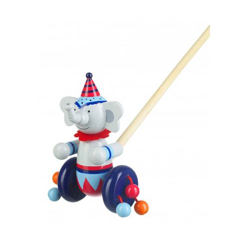 Orange Tree Toys Jouets En Bois A Pousser - Cirque Éléphant