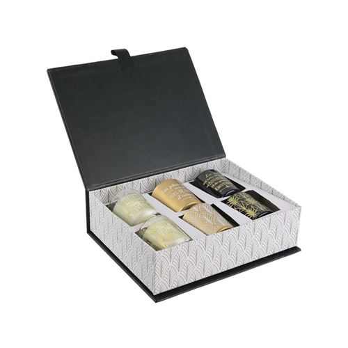 Thdf Noir Set De 6 Bougies The Home Deco Factory