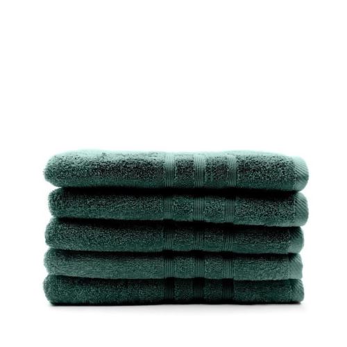 TODAY Lot de 5 Draps de bain Emeraude - 70 x 130 cm - 100% coton