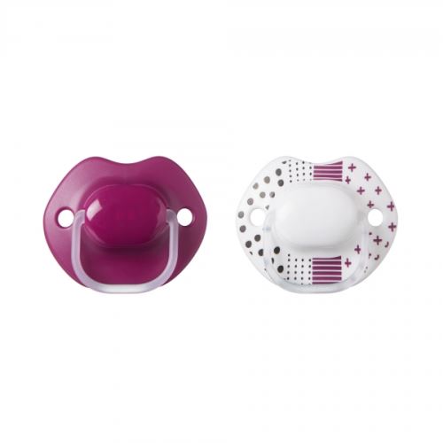 Lot de 2 sucettes closer to nature urban style 6-18m fille - tommee tippee