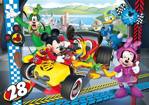 Clementoni puzzle en couleurs Mickey Mouse Roadster Racers 15 pièces