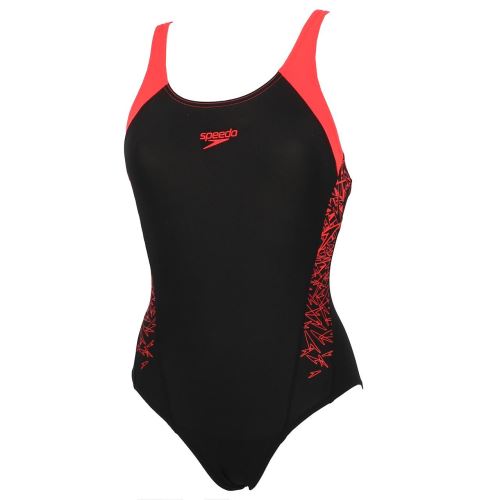 Maillot de bain 1 pièce Speedo Boom splice black red Noir taille : 38 réf : 71254