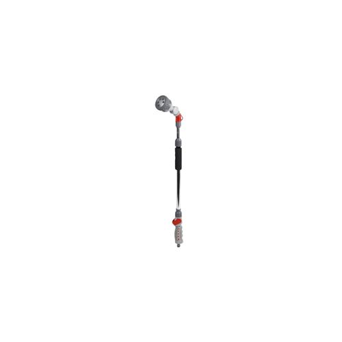 DIPRA Lance articulée Telescop'O - 6 jets - Métal et plastique - Gris, rouge et noir