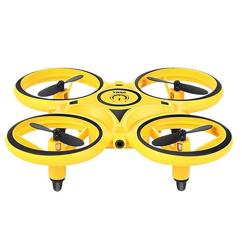 Drone,Regarder la télécommande,Détection de gestes - Jaune