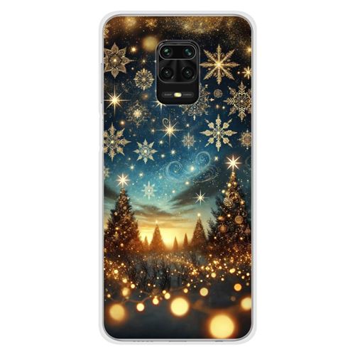 Coque en silicone imprimée compatible Xiaomi Redmi Note 9 Pro NO Magie de Noël