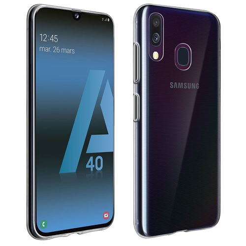 Avizar Coque pour Samsung Galaxy A40 Protection Silicone Souple Ultra-Fin Transparent