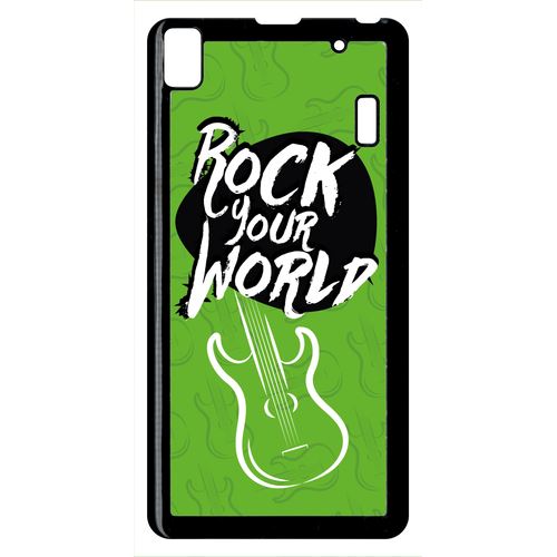Coque Lenovo A7000 Rock Your World Fond Vert