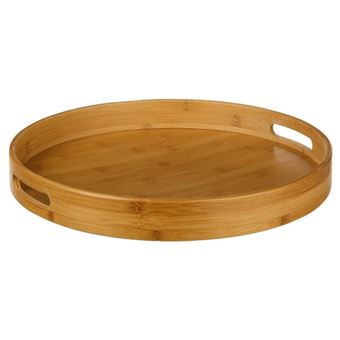 FIVE Simply Smart - Plateau de Service Rond "Bambou" 40cm Naturel - 1