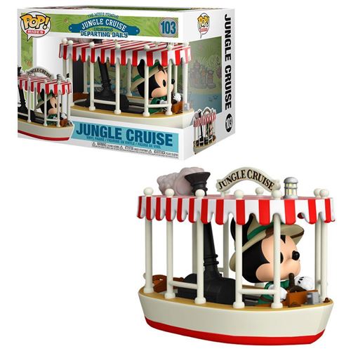 Figurine Funko Pop Rides Jungle Cruise Skipper Mickey with Boat État correct - Funko reconditionné disponible sur Fnac