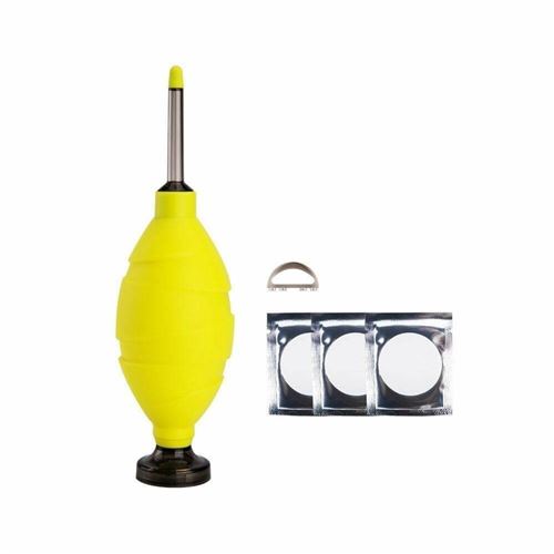 Souffleur à Air JJC CL-DF Jaune avec longue buse en silicone + 3 filtres