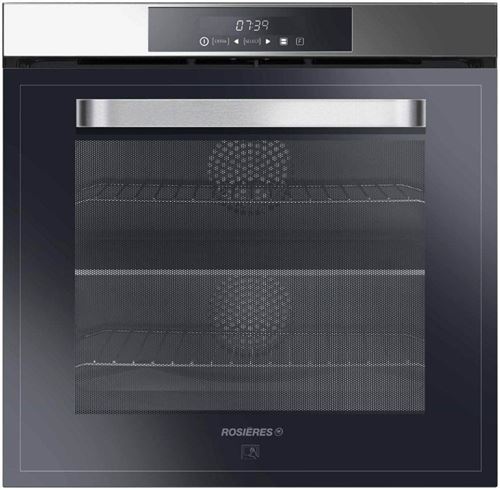 Rosières Origine RFDC8571IN - Four - intégrable - niche - largeur : 56 cm - profondeur : 56 cm - hauteur : 59 cm - avec système auto-nettoyant - classe A - inox