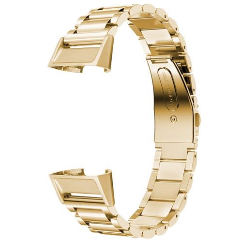Bracelet en métal trois perles or pour votre Fitbit Charge 3