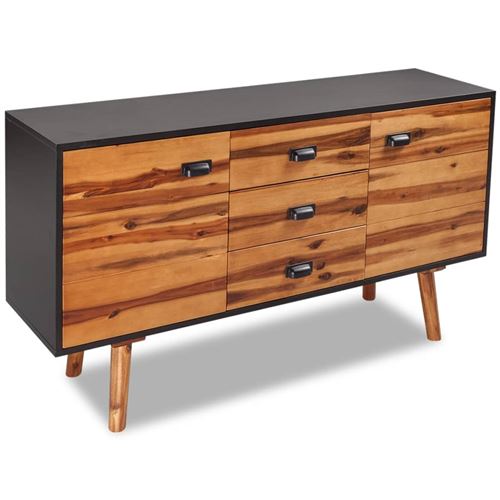VidaXL Buffet 115 x 35 x 70 cm Bois d'acacia massif