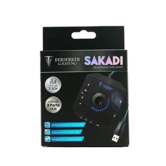 Adaptateur USB Audio Pro Gaming Alpha Omega Players Sakadi Berserker Noir