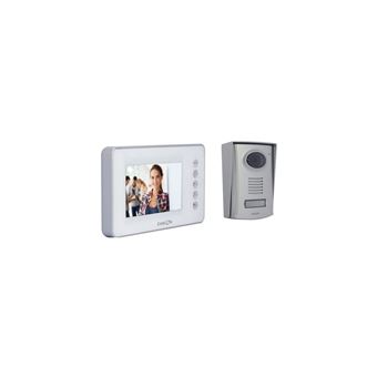 CHACON Visiophone 4 fils couleur 4,3 blanc mains libres - 1